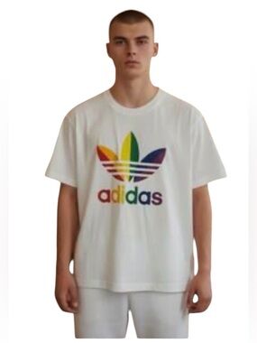 adidas Tri Trefoil -White Short Sleeve Tee Trefoil